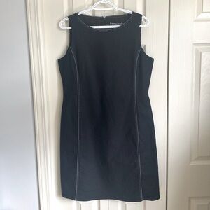 DONATED ❌Nygard Petite Linen Sleeveless midi black dress size 12